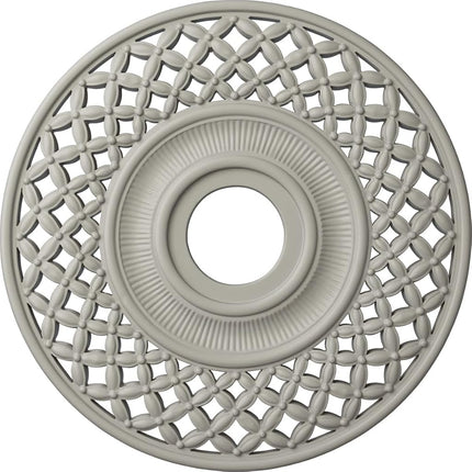 Ekena Millwork CM22RBPCF Robin Ceiling Medallion, Hand-Painted Pot of Cream, 22 1/4" OD x 4 3/4" ID x 1 1/4" P (Fits Canopies up to 6 1/4")