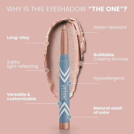 PRIME PROMETICS PrimeEyes Eye Brightener for Mature Women – Creamy Eyeshadow Sticks – Easy Application, Quick Eye Lift Effect – Hypoallergenic, Long Wear, Water-Resistant (Stardust)