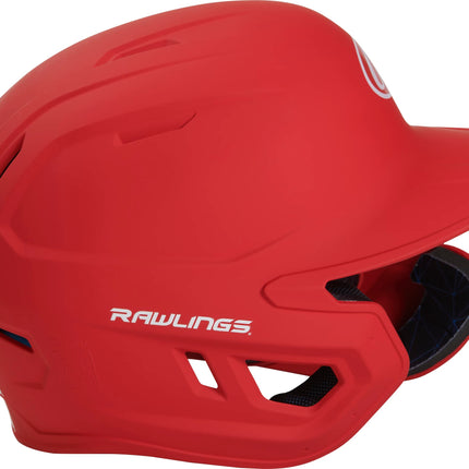 Rawlings MACH 1 Tone Matte Baseball Batting Helmet with ADJEXT RHB Junior, Matte Scarlet