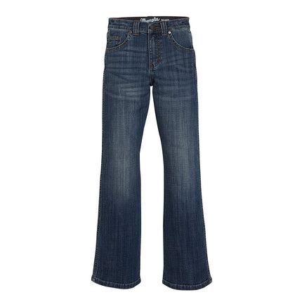Wrangler Boys' Retro Relaxed Fit Boot Cut Jeans, Falls City, 14 Husky