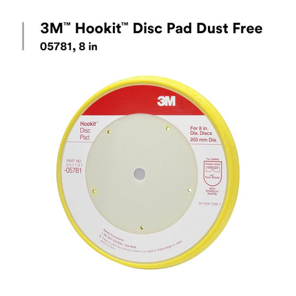 3M 05781 Hookit 8" Dust Free Disc Pad