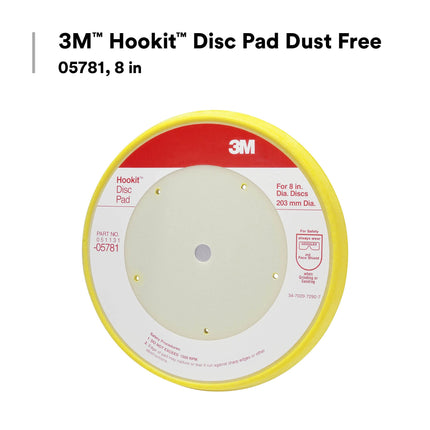 3M 05781 Hookit 8" Dust Free Disc Pad