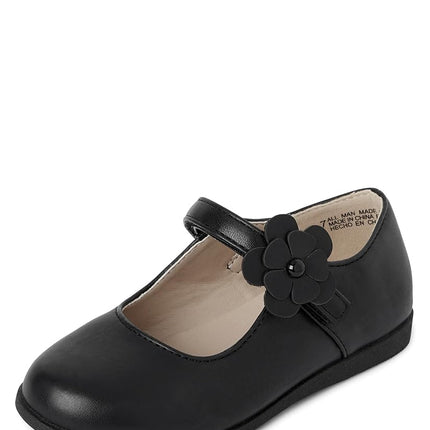 The Children's Place,niñas,Zapatos Comfort Flex para niña pequeña de The Children's Place,Zapatos Uniformes Comfort Flex,Negro,8 Niño pequeño