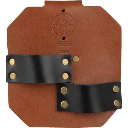 Klein Tools 5860 Spud Wrench Holder, Heavy-Duty Leather Tool Holder with Tucked Tunnel Loop Design