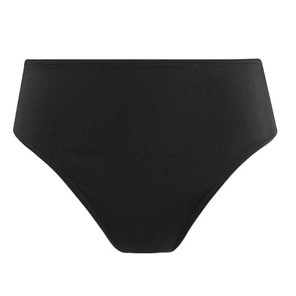 Freya Womens Jewel Cove High-Waist Bikini Bottom, Plain Black, XL