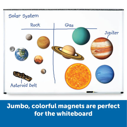 Learning Resources Giant Magnetic Solar System, Whiteboard Display, 13 Piece Set, Ages 5+