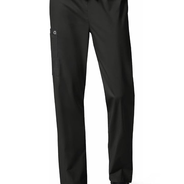 WonderWink 500SXBLAC3XS Wonder Work Unisex Drawstring Cargo Pant, Black, Short Extended-3X Size