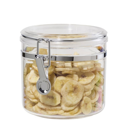 Oggi Acrylic Airtight Canister with Clamp, 26-Ounc
