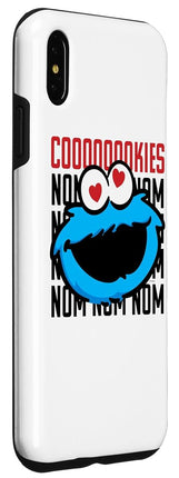 iPhone XS Max Sesame Street Cookie Monster Coooooookies Case