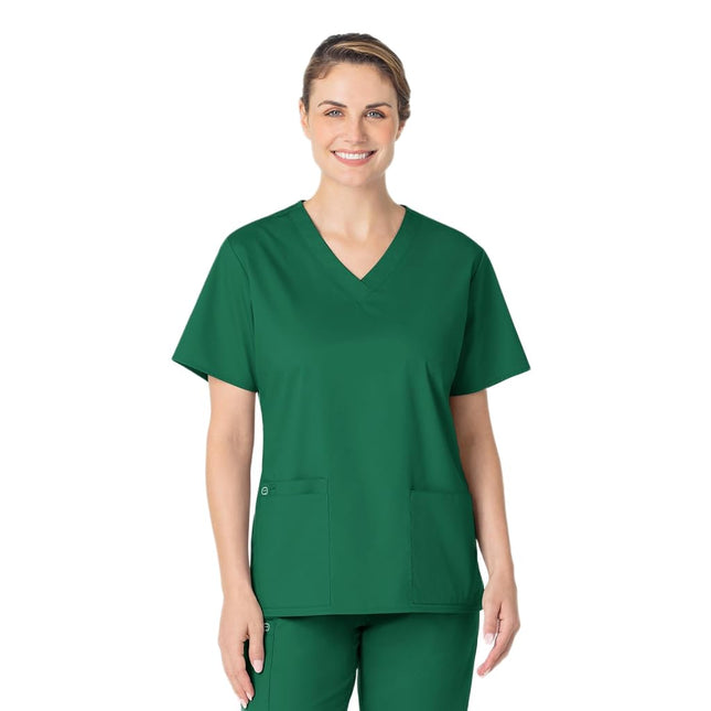 WonderWink Women's Plus-Size Wonderwork V-Neck Scr