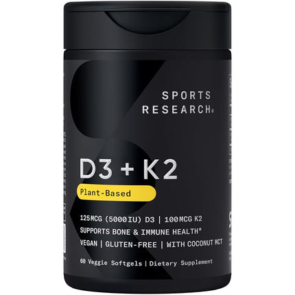 Sports Research - Vegan D3 5000iu + Vitamin K2-100