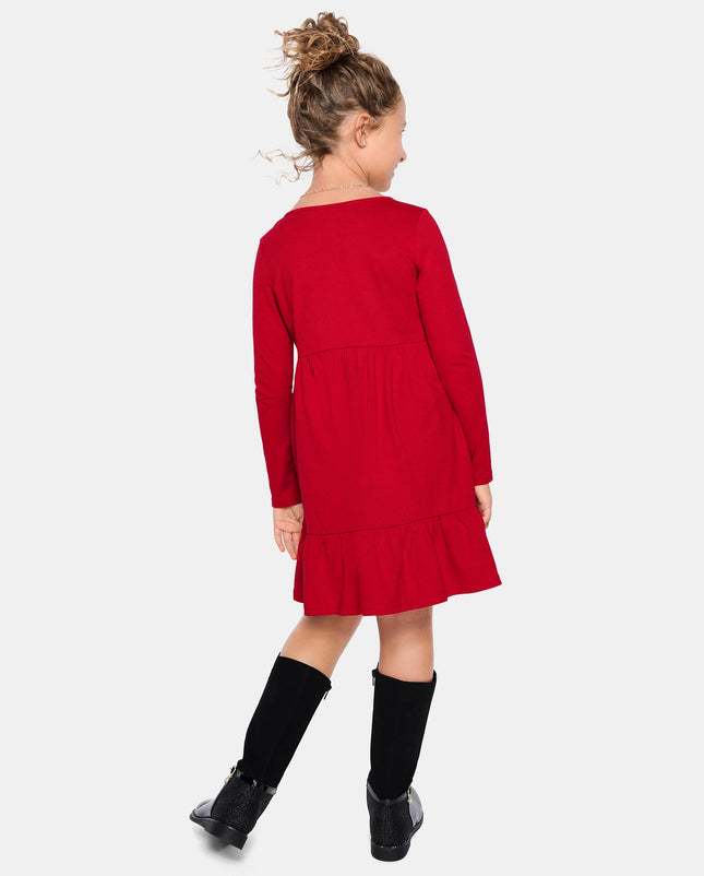 The Children's Place Baby Girls' Candy Cane Skater Dress 2 Pack, Red, XX-Large