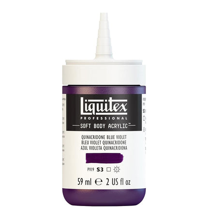 Liquitex Professional Soft Body Acrylic Paint 2-oz bottle, Quinacridone Blue Violet