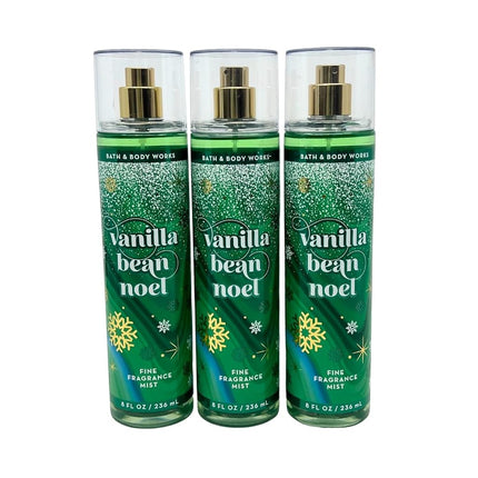 Vanilla Bean Noel Fine Fragrance Mist 8oz - Lot of 3