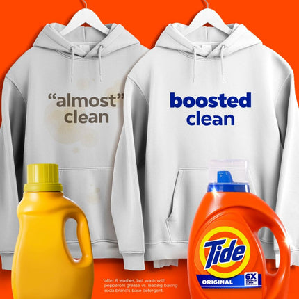Tide Laundry Detergent Liquid, Original Scent, HE Turbo Clean, 64 Loads