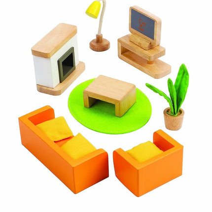 Hape - Media Room Wooden Doll House Furniture
