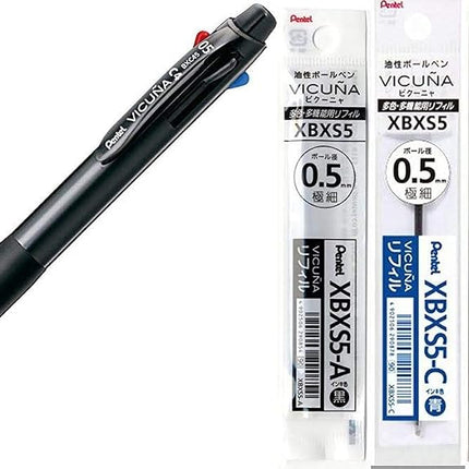 Pentel Ballpoint Pen Vicuna Extra Fine Black Red B