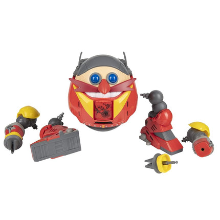 Sonic The Hedgehog Jakks Pacific Giant Eggman Robot Battle Set CS (Net),Red,grey and Yellow