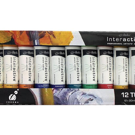 Atelier Interactive Artist Acrylic Tube 12-Pieces,