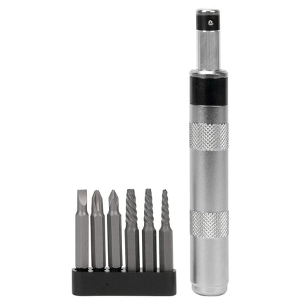 Performance Tool W2503 1/4-Inch Impact Driver & Extractor And Bits, black