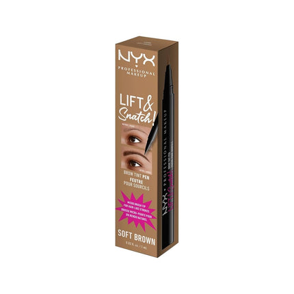 NYX Professional Makeup Lift n Snatch Brow Tint Pen, Soft Brown, 1 ml