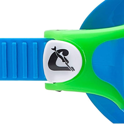 CRESSI King Baloo Kids Swim Goggles - Quick-Adjust Strap, Watertight Seal - Kids Swimming Goggles with Anti-Fog UV Protection - Light Blue/Lime - 2-7 Years