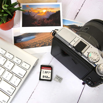 Transcend SDC300S 128GB SDXC Class 10 U1 V10 Memory Card, Speed up to 100MB/s for Digital Cameras TS128GSDC300S