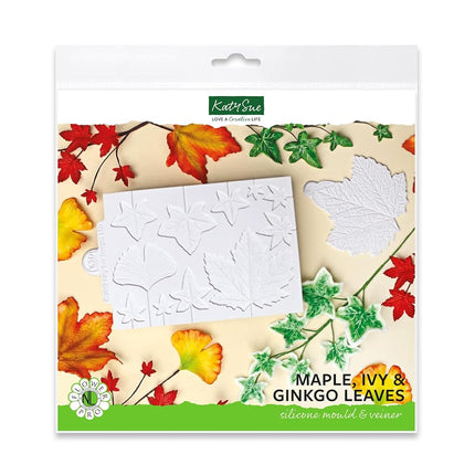 Maple, Ivy, Ginkgo Leaves and Veiner Silicone Suga