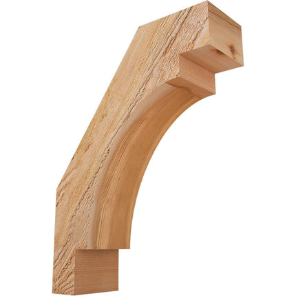 Ekena Millwork BRC04X12X16MRC00RWR 4"W x 12"D x 16"H Merced Rough Sawn Knee Brace, Western Red Cedar