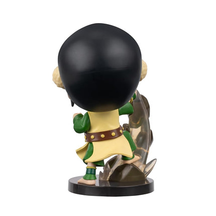 Avatar: The Last Airbender Toph - 4-Inch Mini Figure in Kawaii Style in Dynamic Pose with Display Base