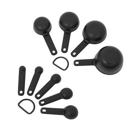 KitchenAid Universal Measuring Cup and Spoon Set, 9 Piece, Black