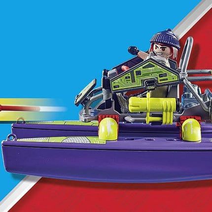 Playmobil 71147 City Action Tactical Multi-Terrain Quad, convertible SWAT speedboat, fun imaginative role-play, playset suitable for children ages 5+