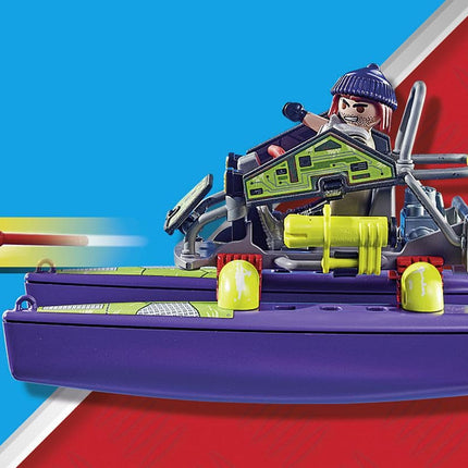 Playmobil 71147 City Action Tactical Multi-Terrain Quad, convertible SWAT speedboat, fun imaginative role-play, playset suitable for children ages 5+