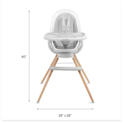 Munchkin 360° Cloud Baby High Chair with Clear Seat and 360° Swivel