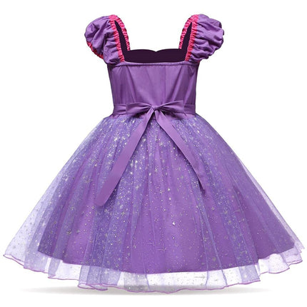 Dressy Daisy Princess Costume Fancy Sparkle Tulle Dress Up for Baby Girls, Halloween Birthday Party Outfit Size 18-24 Months, Purple 205