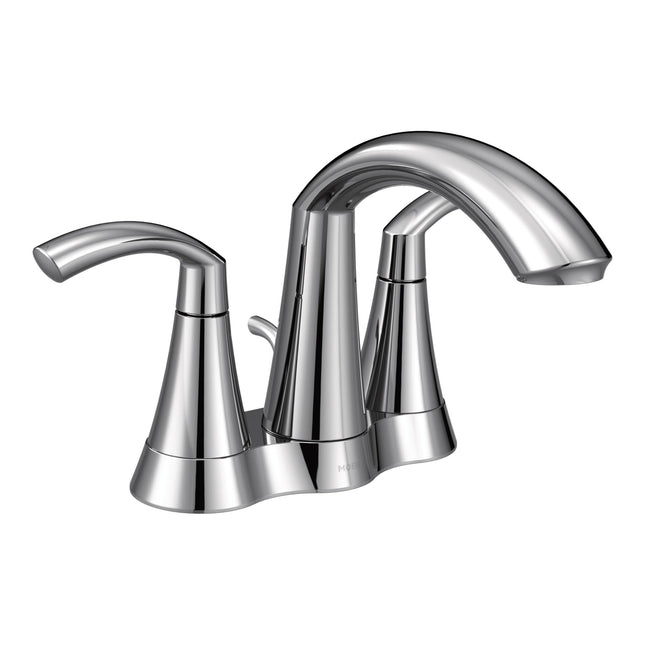 Moen Glyde Two-Handle High Arc Bathroom Faucet, Ch