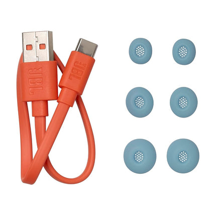 JBL Live Buds 3 - True Wireless Noise-Cancelling Bud-Type Earbuds, 40Hrs Total Playback, Wireless Charging, 6 Mics for Perfect Calls, Multi-Point Connection, IP55 Waterproof and dustproof (Blue)