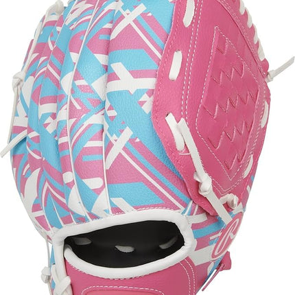 Rawlings | Remix T-Ball & Youth Baseball Glove | Left Hand Throw | 9" | Pink