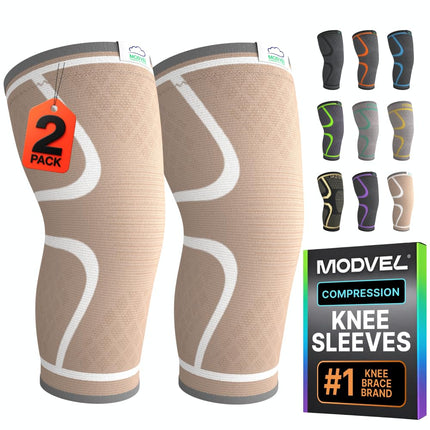 MODVEL Knee Braces for Knee Pain Women & Men - 2 P
