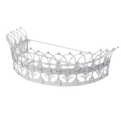 Creative Co-op Canopy Crown, Metal, White