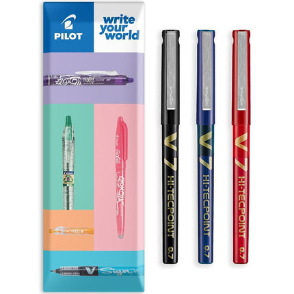 Pilot V7 Hi-Tecpoint Rollerball Pen, 0.7 mm Tip - 