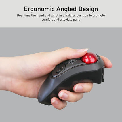 ELECOM Relacon Handheld Trackball Pointer, Ambidextrous, Thumb, Bluetooth