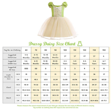 Dressy Daisy Girls Frog Princess Costume Dress, Green, Size 6
