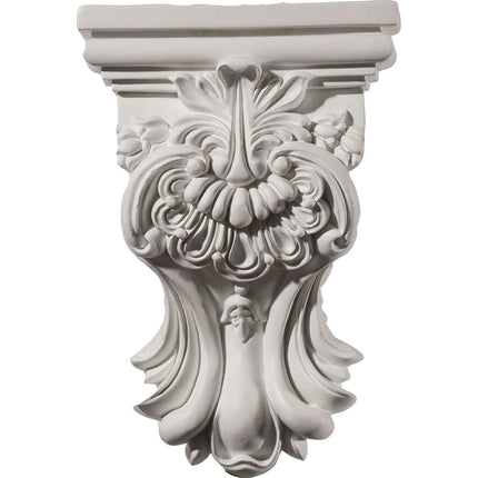 Ekena COR05X02X07HI 5 3/8" W x 2 1/2" D x 7 3/4" H Hillsborough Corbel, Primed