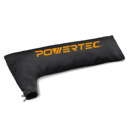 Bolsa para recolector de polvo de sierra de mesa POWERTEC, bolsa universal para polvo de sierra de mesa, se adapta a puertos de polvo de 2-1/2", accesorios para sierras de mesa Bosch/Dewalt/Ryobi/Craftsman/Rigid/Metabo/Kobalt/Skilsaw/Delta (75074)