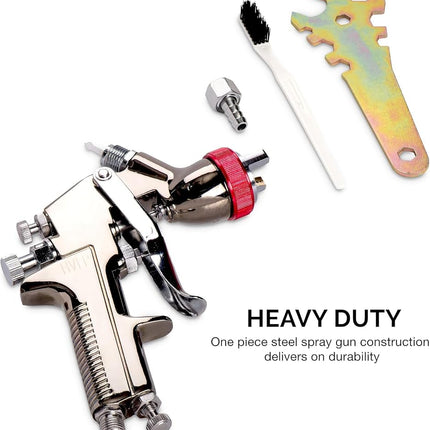 Neiko 31216A HVLP Gravity Feed Air Spray Gun | 2.0mm Nozzle Size 600cc Aluminum Cup