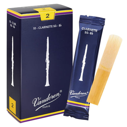 Vandoren Traditional Bb Clarinet Reeds Strength 2