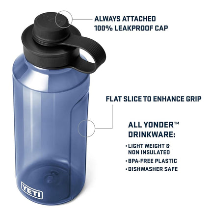 YETI Yonder 1.5L/50 oz Water Bottle with Yonder Tether Cap, Tropical Pink