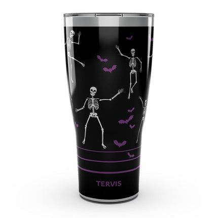 Gobelet de voyage isotherme Tervis Traveler Skeleton Dance à triple paroi, garde les boissons froides et chaudes, 887 ml, acier inoxydable