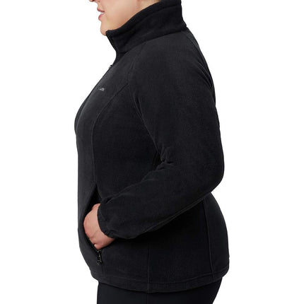 Columbia Women's Benton Springs Full Zip Full Zip Fleece Jacket, BLACK, Size M